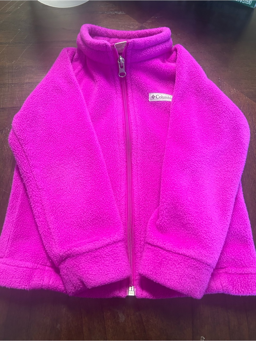 Columbia Kids Bright Magenta Fleece Jacket